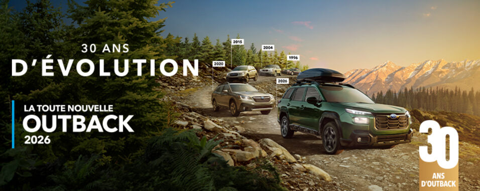  SUBARU Outback 2026  Une ingénierie entièrement renouvelée, des capacités toujours aussi légendaires