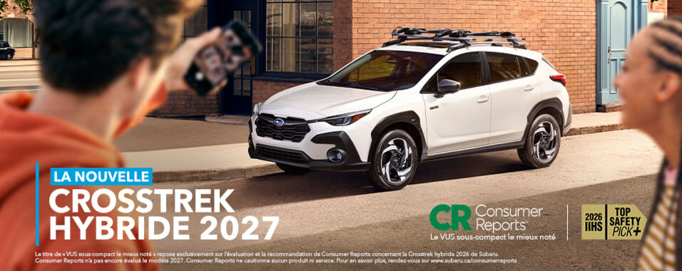 Voyez comment la Subaru Crosstrek 2026 se compare aux autres VUS sous-compacts dans ces évaluations.